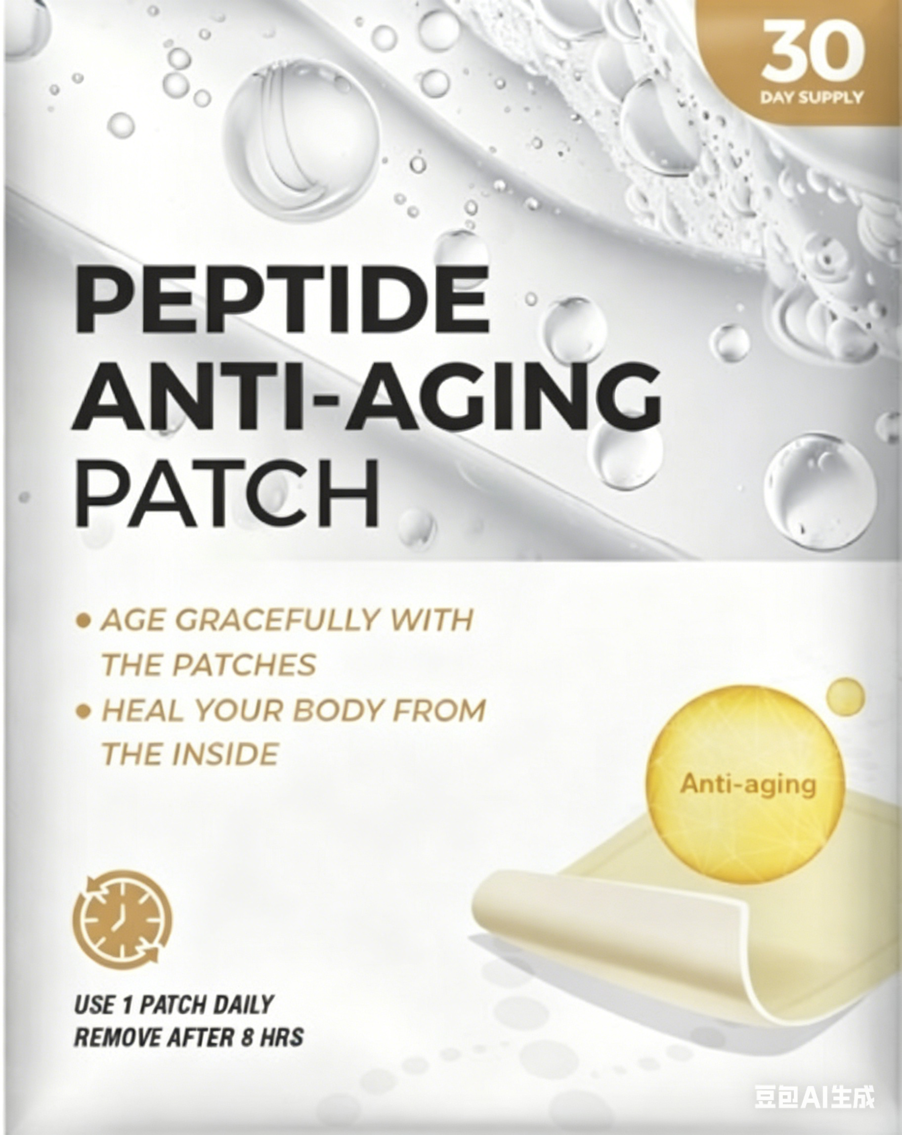 Customized Healthcare Transdermal Nutrient Pads Topical Peptide Anti-aging Patch