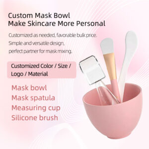 Wholesale Beauty Salon 4 in 1 Silicone Facial Mask Bowl Set - Professional Mask Mixing Bowl with Spatula and Brush