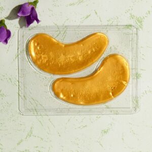 BEAUTY BOOST 24K Gold Eye Pad Mask Super Soft Cooling Luxurious Anti-Aging Serum Hyaluronic Acid Bakuchiol Ceramides Reduces Eye