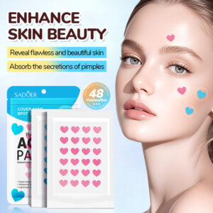 SADOER Colorful Heart-shaped Hydrocolloid Acne Patch 48 Pcs